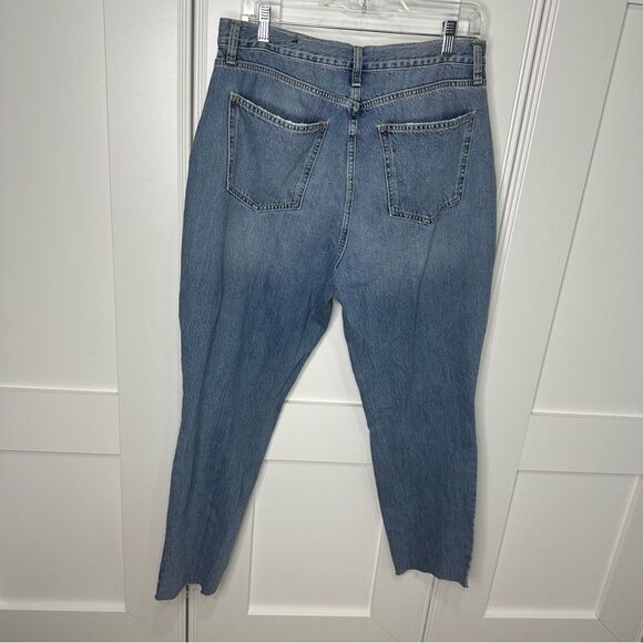 NWT Fashion Nova Blue Boyfriend Jeans Distressed High-Waisted size 13 (a1) - Picture 4 of 7